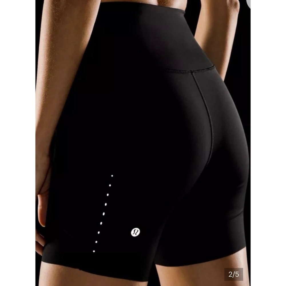 lululemon athletica Black High-Rise Training Shorts with Reflective Dots - Picture 3 of 5